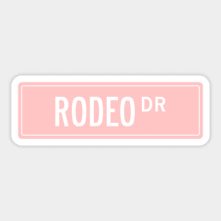 Rodeo dr pink Sticker